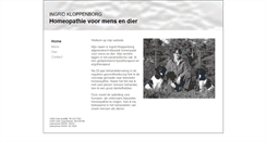 Desktop Screenshot of homeopathievoormensendier.com